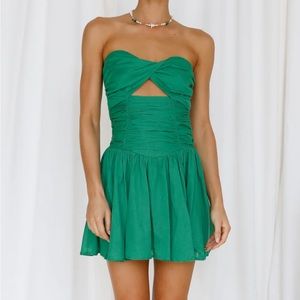 Hello Molly “Let’s Get It Poppin Dress Green”